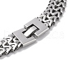 Non-Tarnish 304 Stainless Steel Mesh Chain Necklaces NJEW-Q340-01P-3