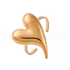 304 Stainless Steel Adjustable Cuff Rings for Women RJEW-Z099-01G-02-2