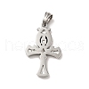 Tibetan Style 304 Stainless Steel Pendants STAS-G275-04AS-2