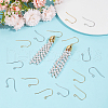 Unicraftale 100Pcs 2 Colors 304 Stainless Steel Earring Hooks STAS-UN0053-63-2