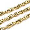 304 Stainless Steel Twist Link Chains CHS-C018-03G-1
