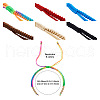 Fashewelry 12Pcs 6 Colors  Nylon Cord Braided Bead Bracelets Making BJEW-FW0001-02-3