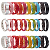 ANATTASOUL 30Pcs 30 Colors PU Leather Braided Cord Bracelet BJEW-AN0001-85-1