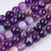 Natural Madagascar Agate Beads Strands X-G-N213B-61-1