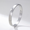 Stainless Steel Blank Hinged Bangles for Women Men MZ0607-1-1