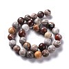 Natural Crazy Agate Round Beads Strands G-M379-25-2