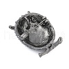 Owl Alloy Brooches for Backpack Clothes PALLOY-D361-22G-2