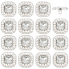 Fingerinspire 16Pcs 1-Hole Alloy Shank Buttons BUTT-FG0001-30-1