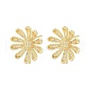 Brass Stud Earring Findings KK-Z099-05G-01-1