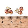 Brass Micro Pave Cubic Zirconia Pendants KK-A259-22G-03-3