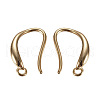 Brass Earring Hooks X-KK-G365-15G-2
