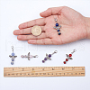 SUNNYCLUE Natural Round Gemstone Pendant Decorations HJEW-SC0001-05-2
