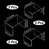 Transparent Acrylic Minifigures Display Risers AJEW-WH0166-36-2