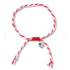 Handmade Adjustable Nylon Cord Braided Bracelets QO3060-5-1