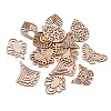  DIY Filigree Wood Dangle Earring Making Kit DIY-TA0009-69-2
