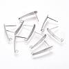 304 Stainless Steel Ear Stud Components X-STAS-F222-036-1