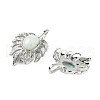 Natural Flower Amazonite Pendants G-L623-04P-08-2
