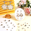 SOFPLATE 160Pcs 8 Style Alloy Crystal Rhinestone Stud Earring Finding ALRI-SP0001-02-4