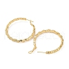 Brass Round Ring Hoop Earrings EJEW-A025-01A-2