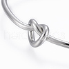 Tarnish Resistant Trendy 304 Stainless Steel Torque Cuff Bangles BJEW-H703-19P-3