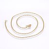 304 Stainless Steel Cable Chains Necklaces MAK-L015-34A-2