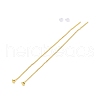 Brass Mushroom with Box Chains Long Dangle Stud Earrings EJEW-G308-01G-2