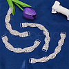 SUPERFINDINGS 4Pcs Alloy Crystal Rhinestone Connector Charms KK-FH0007-46-4