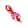 Glass Links Connector Charms PALLOY-JF03237-5