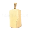 304 Stainless Steel Pendants STAS-K305-06G-1