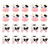 60pcs Resin cabochons cartoon cute cow patch DIY material accessories(2 styles) JX613A-1