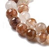 Natural Thousand Layer Lodolite Quartz Beads Strands G-M451-A01-6mm-4