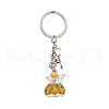 Glass & Tibetan Style Alloy Keychain KEYC-MZ00037-01-2