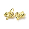 Brass Micro Pave Cubic Zirconia Charms KK-E068-VF090-3