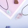 Beadthoven 5Pcs 5 Style Natural Gemstone Pendants G-BT0001-02-6