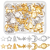 SUNNYCLUE Cosmic Theme Zinc Alloy Cabochons FIND-SC0011-74A-1