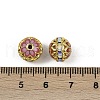 Brass Enamel Beads KK-L236-01C-G-3