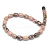 Natural Rhodonite Barrel Beads Strands G-F236-01C-2