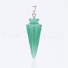Natural Green Aventurine Pendants G-P236-03-2