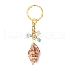 Natural Shell Pendant Keychains KEYC-JKC01094-02-4