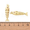 Rack Plating Brass Micro Pave Cubic Zirconia Pendants KK-M309-38D-G-3