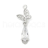Brass Micro Pave Cubic Zirconia Pendants KK-M326-04P-1
