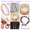   DIY Polymer Clay Rhinestone & Gold Sand Lampwork Beads Making Findings Beads Kits RB-PH0001-59-6
