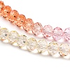 Transparent Painted Glass Beads Strands X1-DGLA-A034-T6mm-A20-3