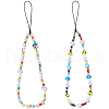 Gorgecraft 2Pcs 2 Styles Glass & Resin Moblie Straps AJEW-GF0010-06-1