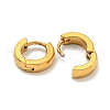 PVD Vacuum Plating 202 Stainless Steel Huggie Hoop Earrings with 304 Stainless Steel Pins for Women EJEW-H003-01G-2
