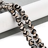 Natural Tibetan Wave Pattern dZi Agate Beads Strands G-B084-A02-02-2
