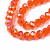 Electroplate Glass Beads Strands EGLA-A034-T3mm-B22-3