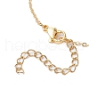 Crackle Glass & Natural Quartz Crystal Fruit Bib Necklaces for Women NJEW-JN05202-01-5