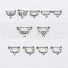 Stainless Steel Clear Cubic Zirconia Nipple Stirrups WG352FA-03-1