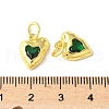 Brass Micro Pave Cubic Zirconia Pendants KK-U067-09G-4